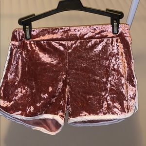 Velvet shorts
